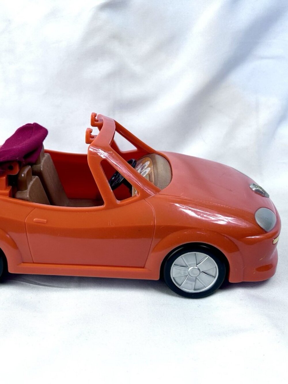 Toy Sports Car Orange Two-Seater Convertible for Calico Critters - Picture 7 of 12